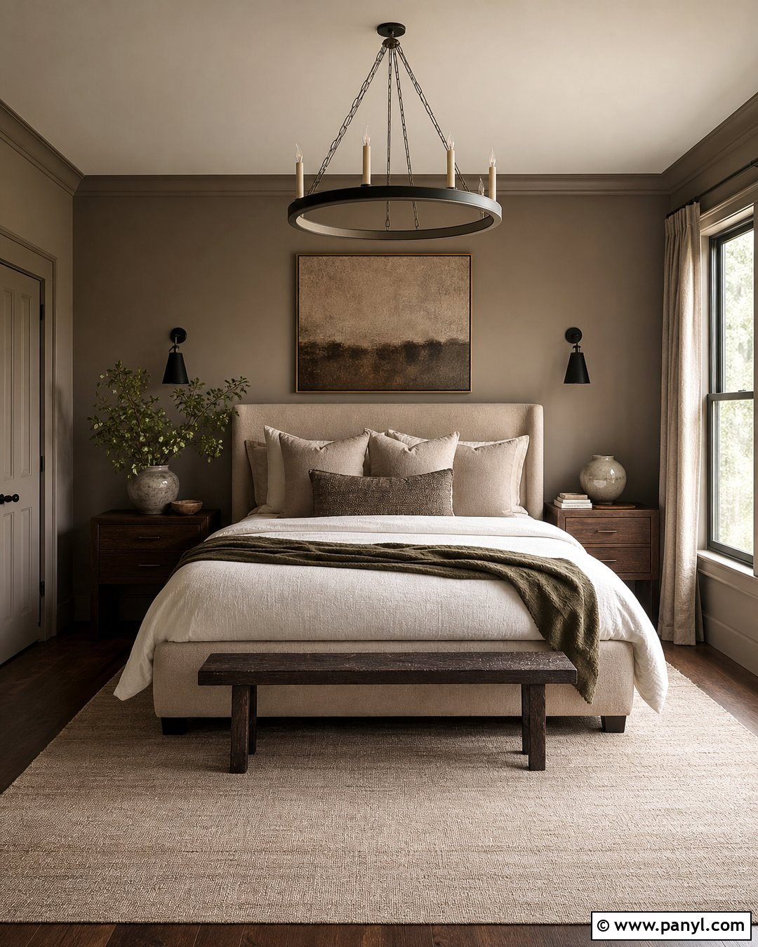 Deep Greige Wall Color Bedroom - 30 Moody Wall Color Ideas