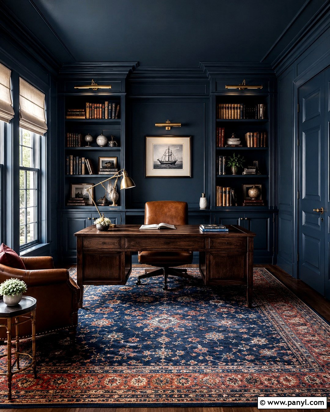 Deep Navy All Over Wall Color - 20 All Over Wall Color Ideas