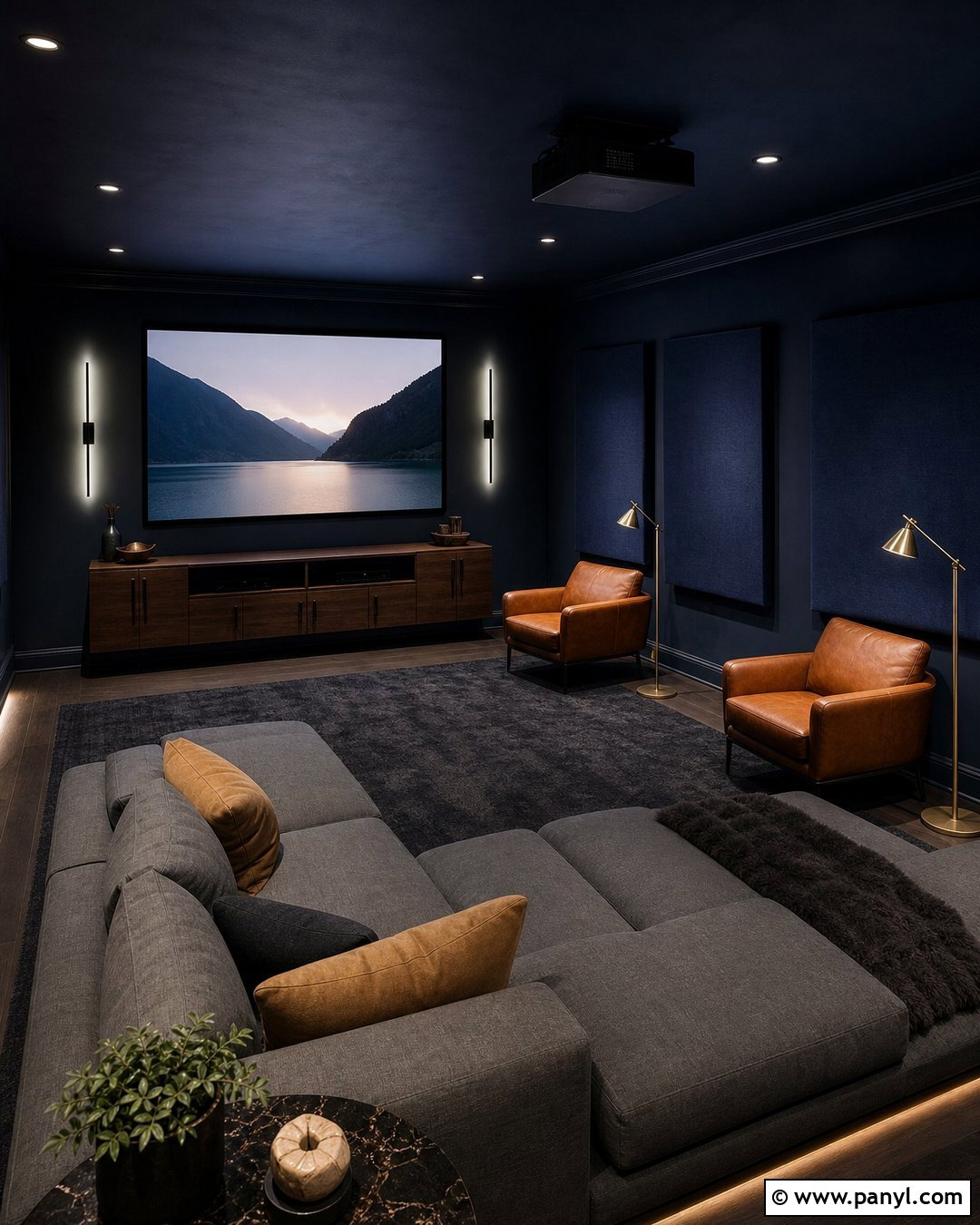 Deep Navy Basement Color - 20 Nice Basement Colors