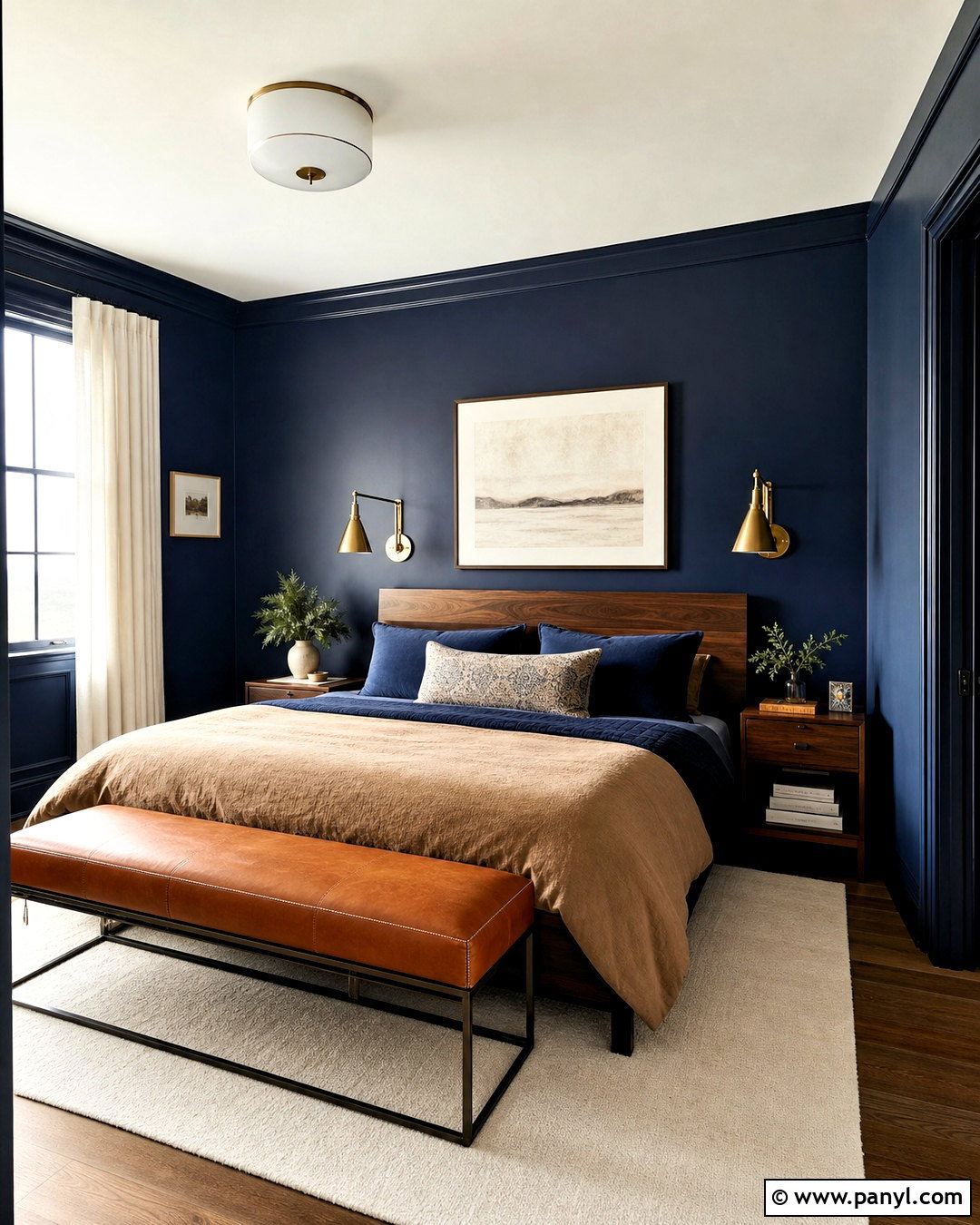 Deep Navy Bedroom Wall Color - 20 room wall colors bedrooms