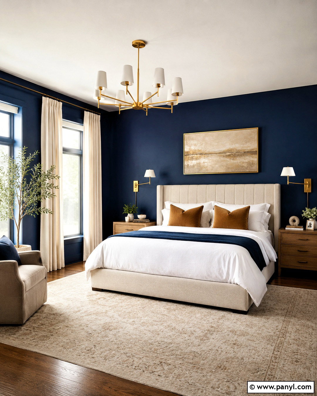 Deep Navy Bedroom Walls - 35 Wall Color Ideas Bedroom Paint Ideas