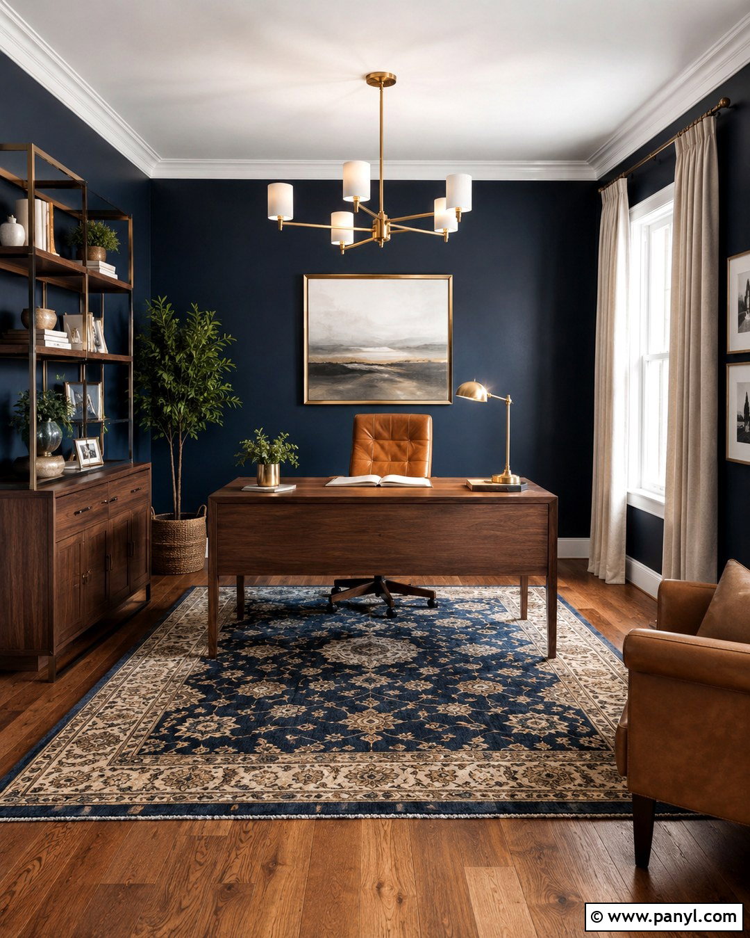 Deep Navy Blue Wall Color - 20 Interesting Wall Colors