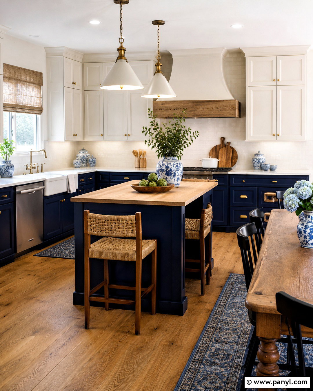 Deep Navy Country Kitchen - 20 country kitchen colors