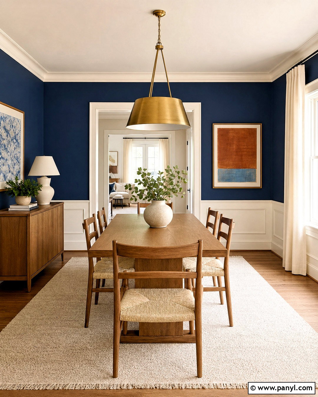 Deep Navy Dining Room Wall Paint - 20 room wall paint ideas