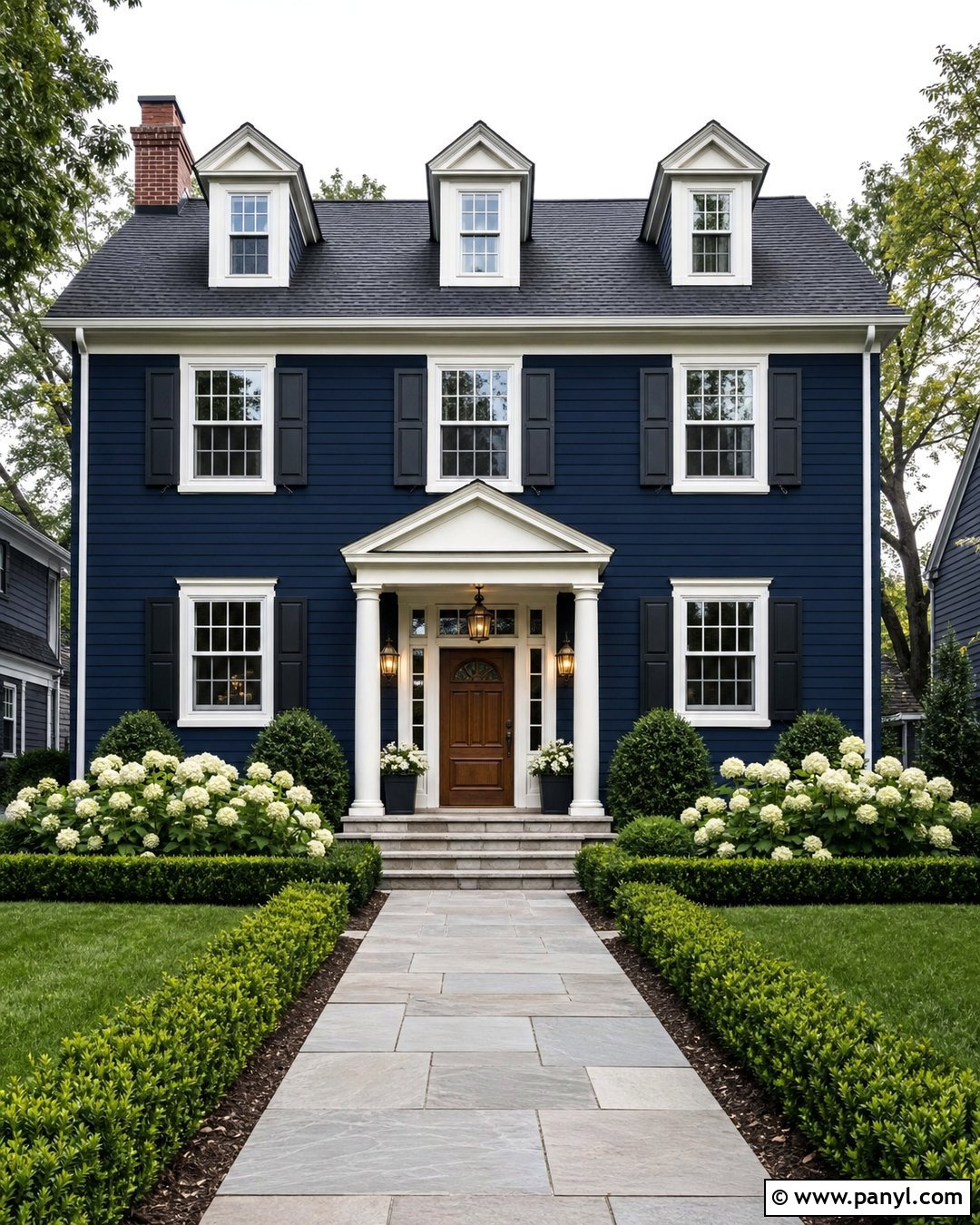 Deep Navy Exterior Wall Paint - 35 exterior wall paint ideas
