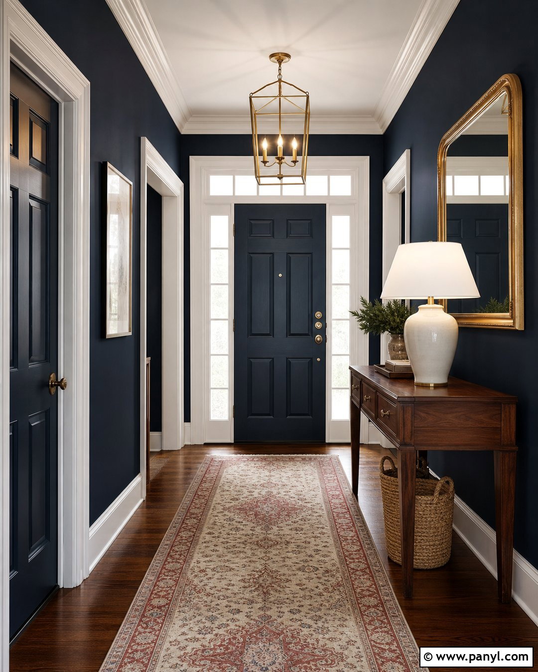 Deep Navy Foyer - 20 Best Foyer Colors