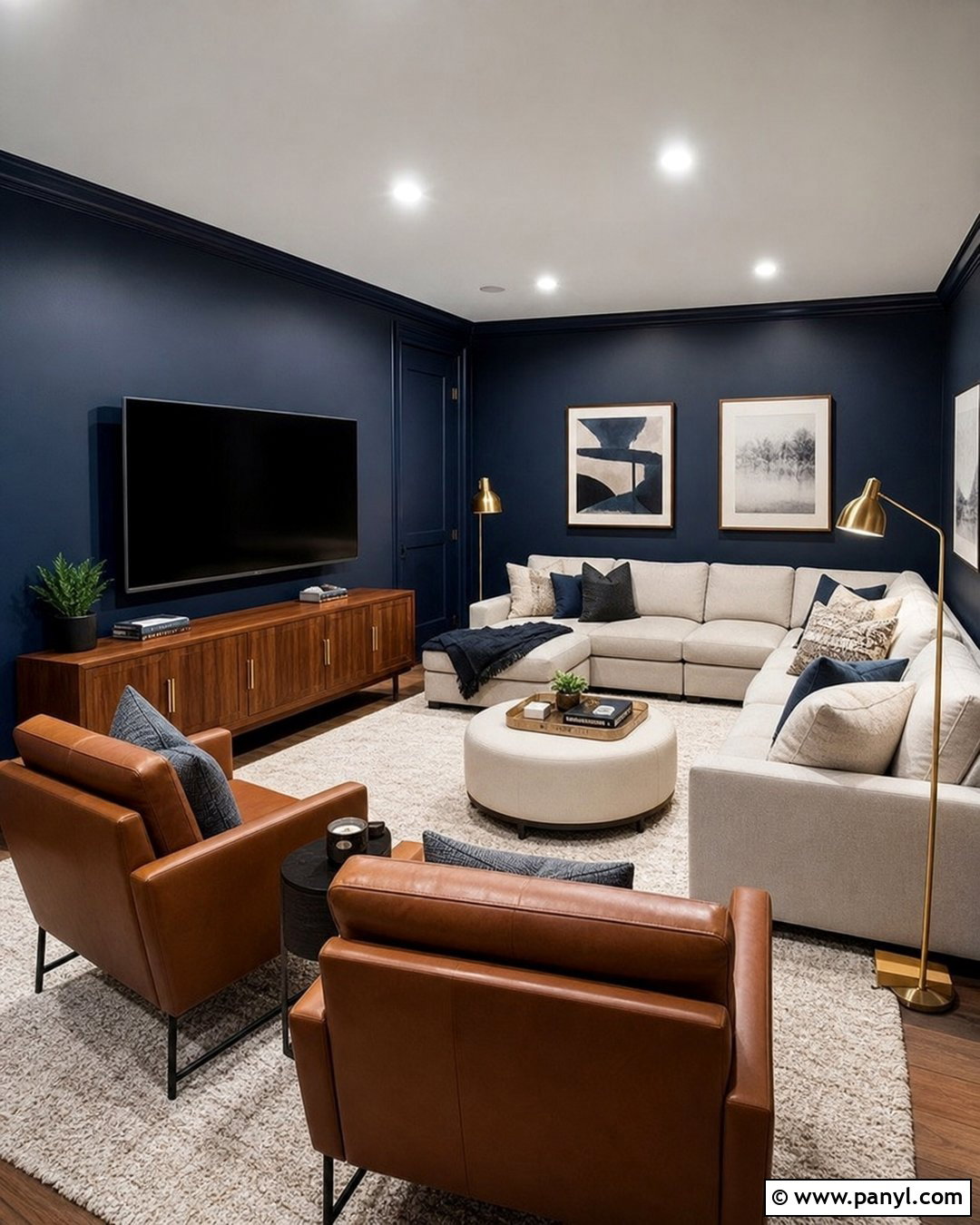 Deep Navy Interior Wall Color - 25 House Interior Wall Color Ideas