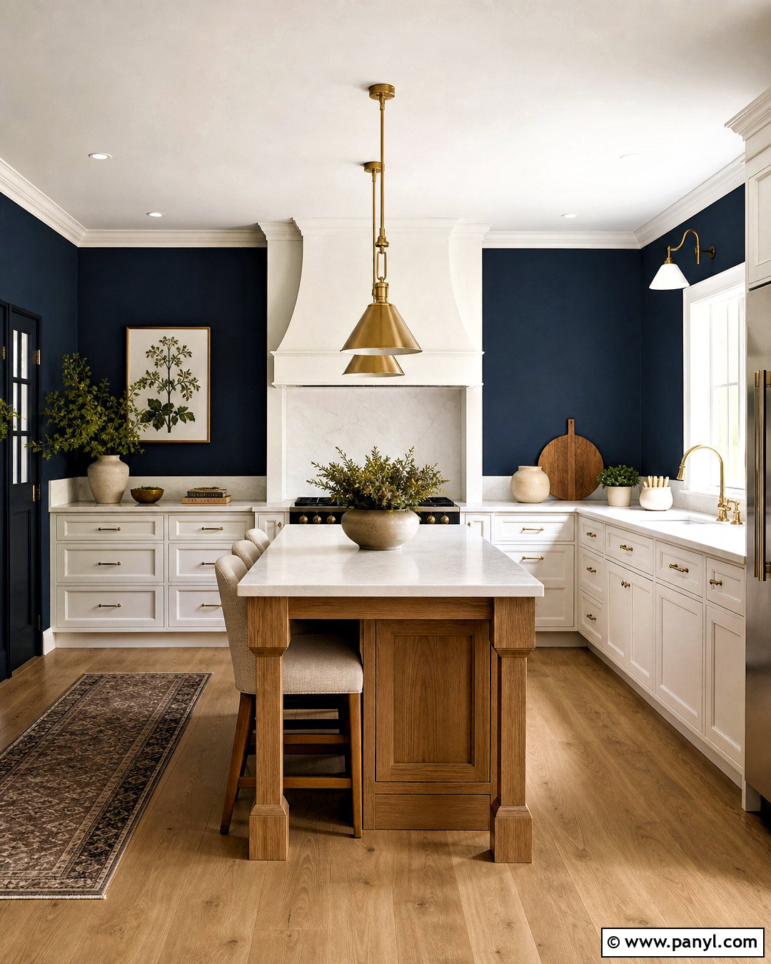 Deep Navy Kitchen Walls - 20 kitchen paint colors for walls
