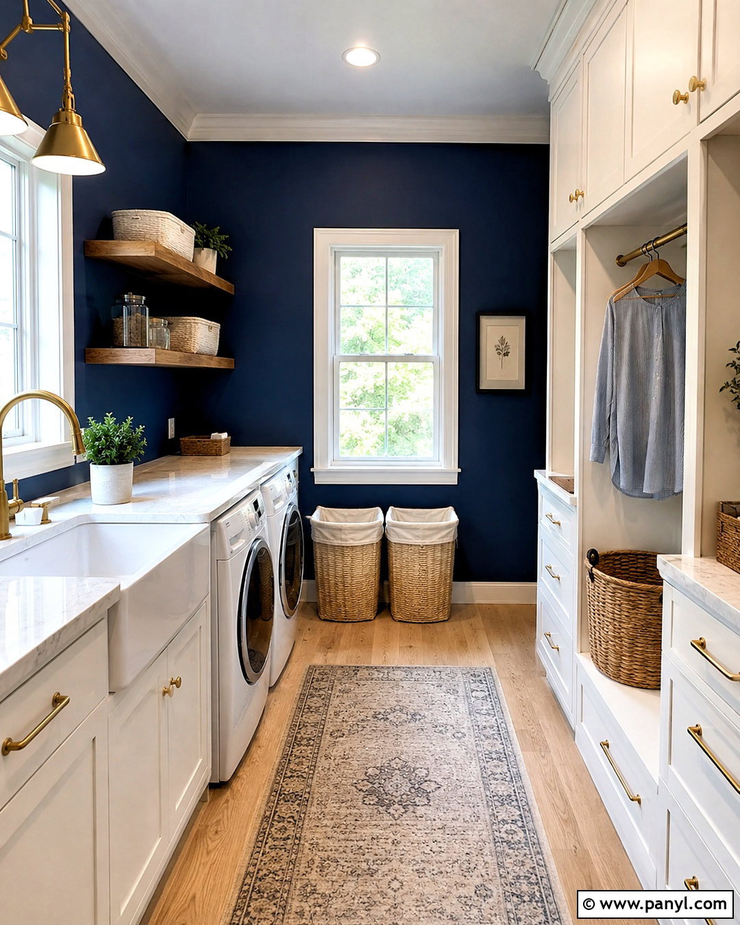 Deep Navy Laundry Room Walls - 20 Wall Color For Laundry Room Ideas