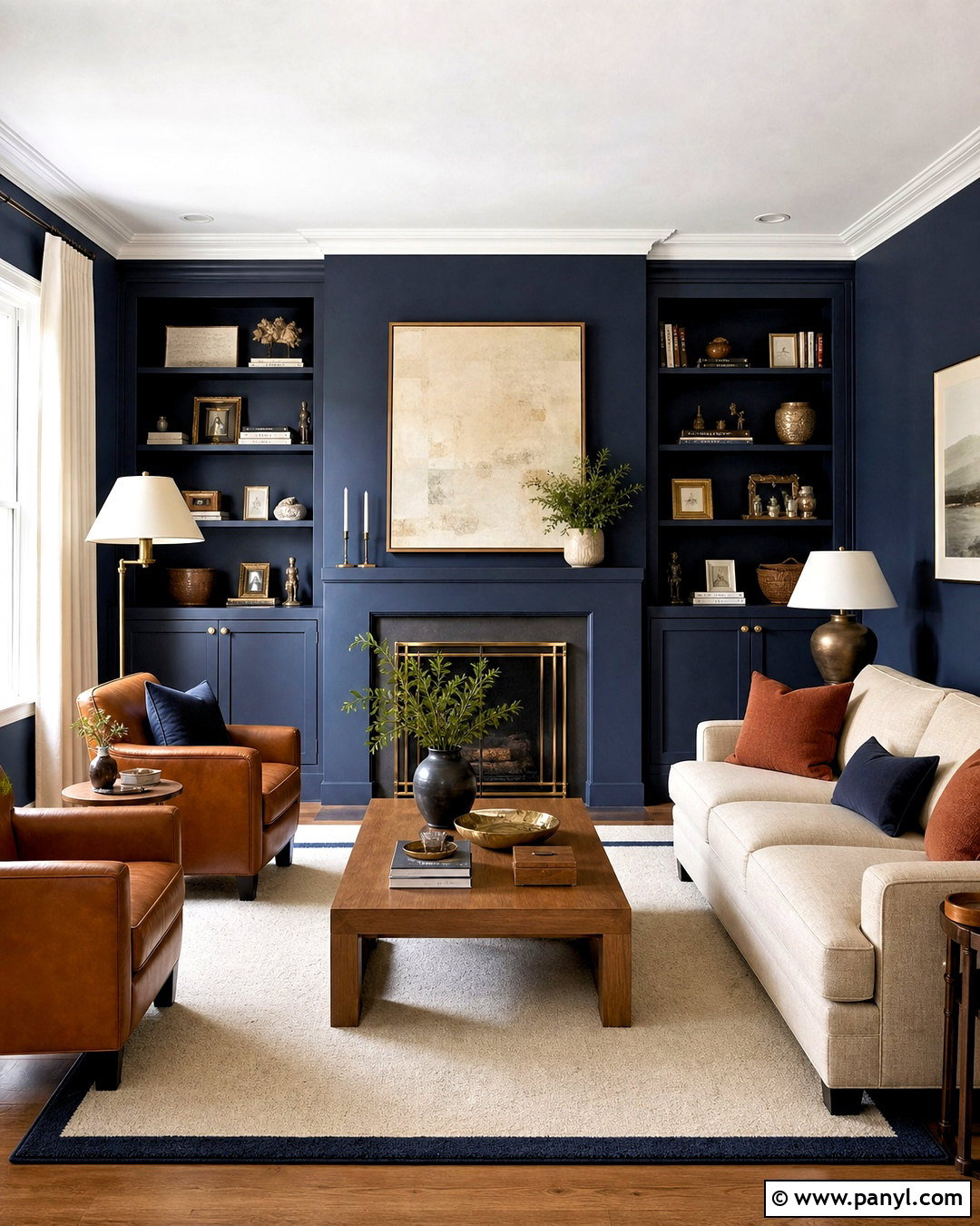 Deep Navy Living Room Paint - 20 indoor paint colors living room ideas