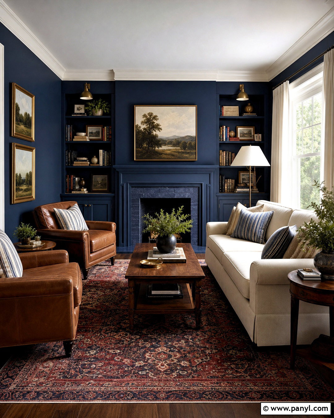 Deep Navy Living Room Paint - 20 best paint colors for living room ideas