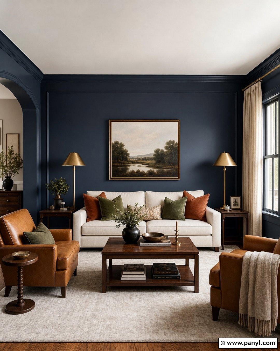 Deep Navy Living Room Wall Color - 30 Interior Wall Colors Living Room Ideas