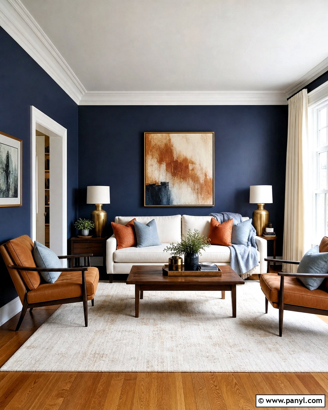 Deep Navy Living Room Wall Colors - 20 inside painting ideas wall colors