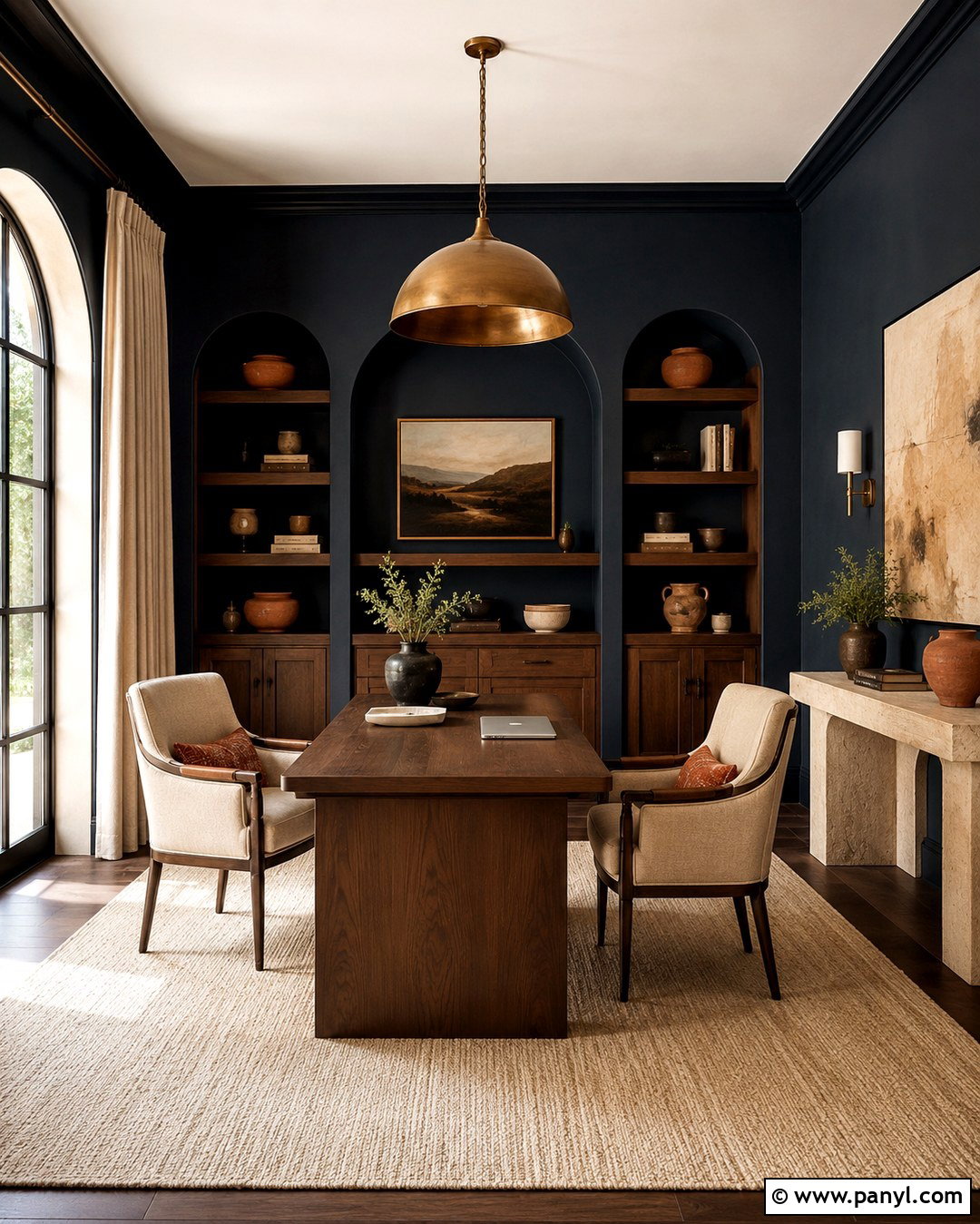Deep Navy Mediterranean Wall Color - 20 Mediterranean Wall Colors
