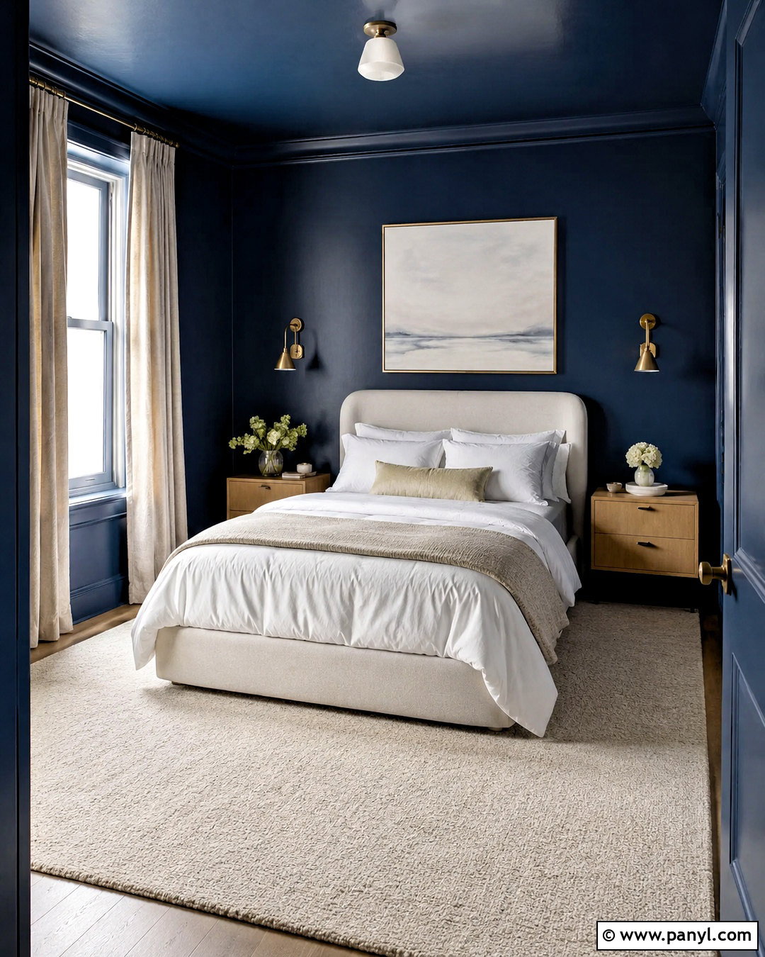 Deep Navy Paint for Small Bedrooms - 20 paint colors for small bedrooms