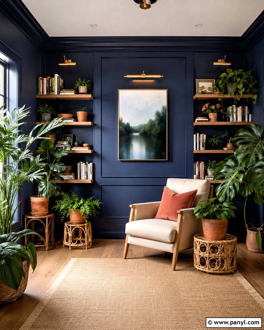 Deep Navy Plant Room - 20 Wall Colors For Plant Room Ideas