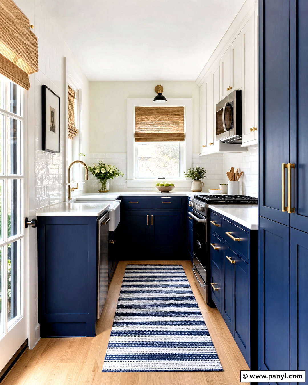 Deep Navy Small Kitchen - 20 small kitchen paint colors