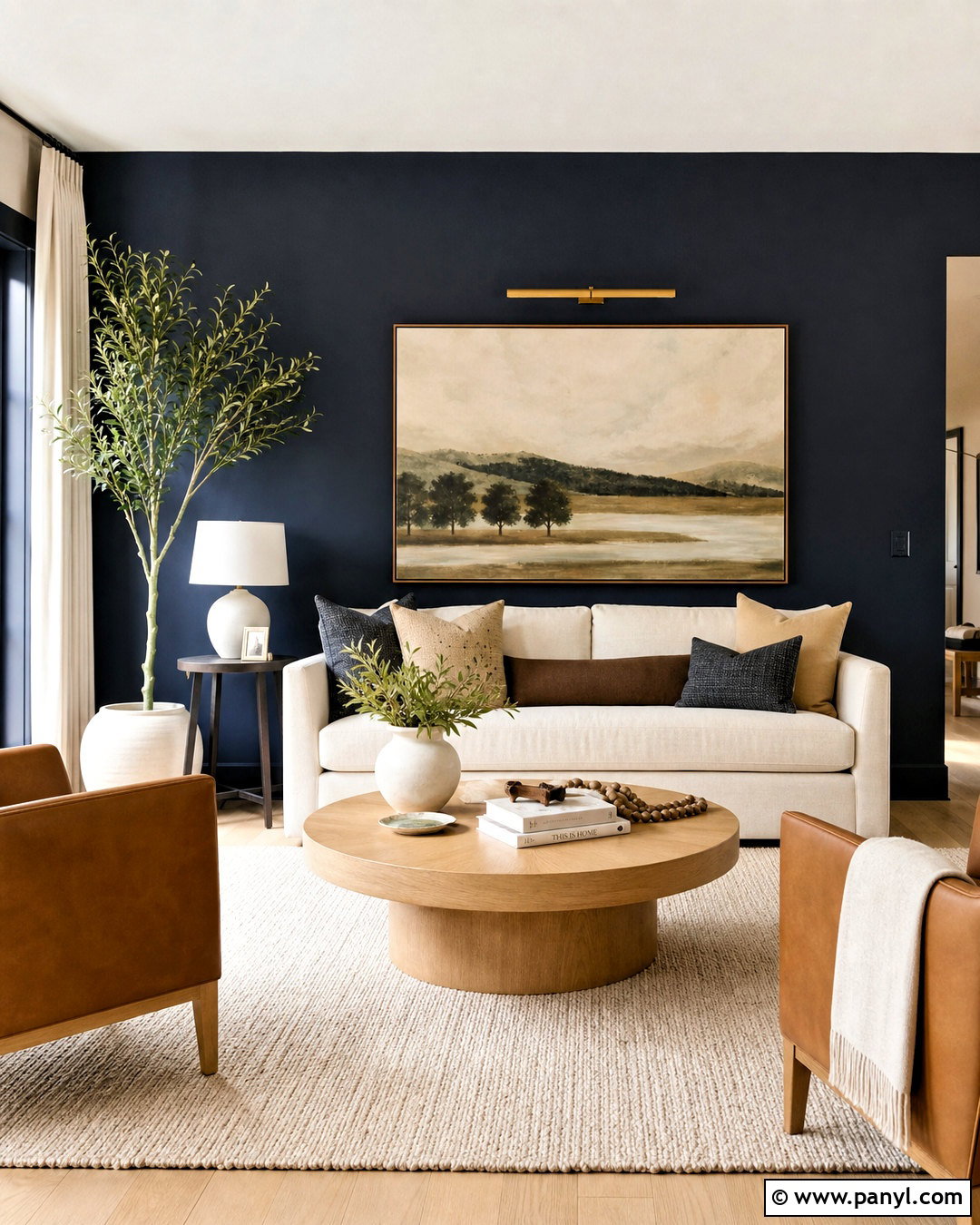 20 Dark Feature Wall Living Room Ideas for Bold Modern Homes
