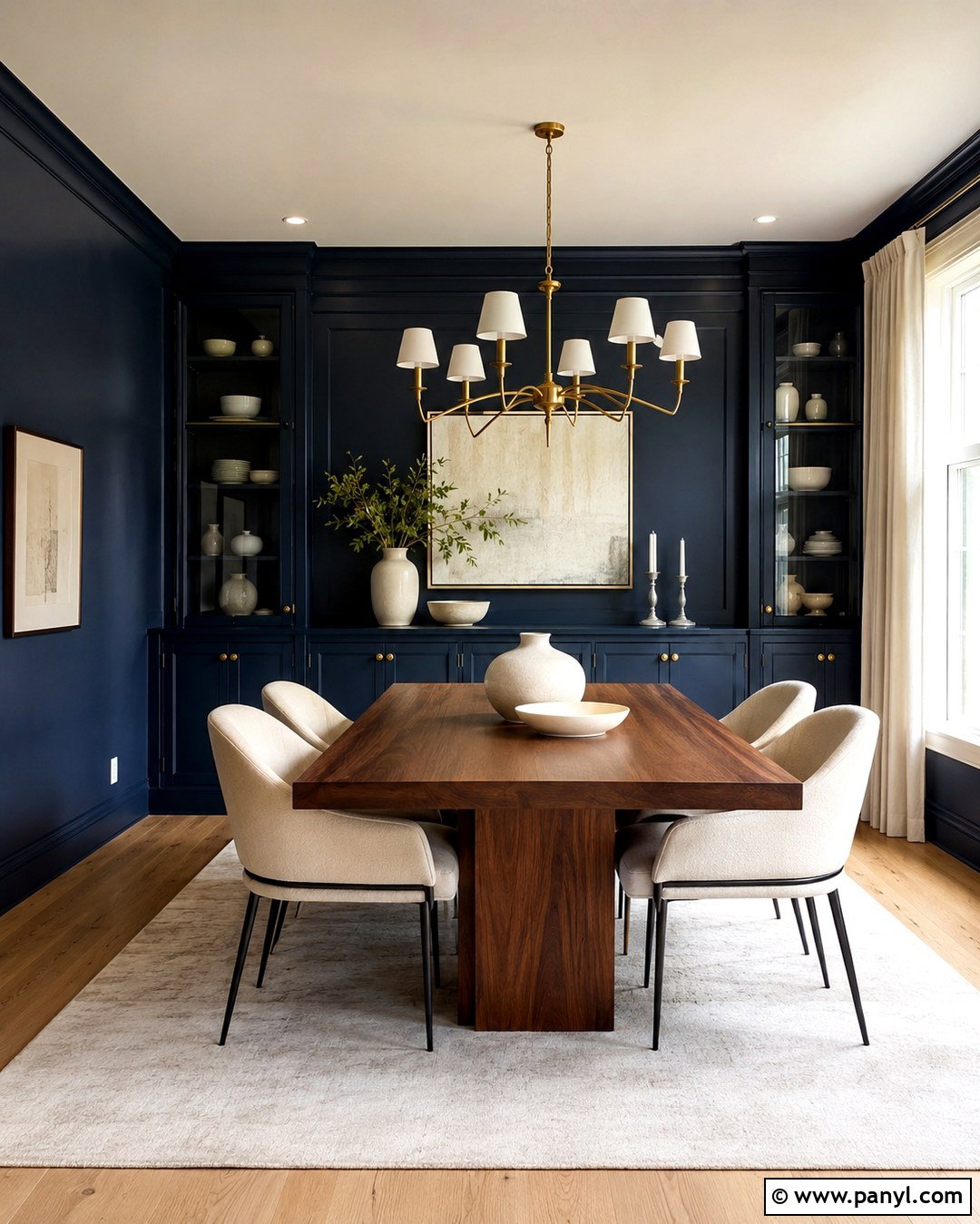 Deep Navy Transitional Wall Color - 20 Transitional Wall Colors