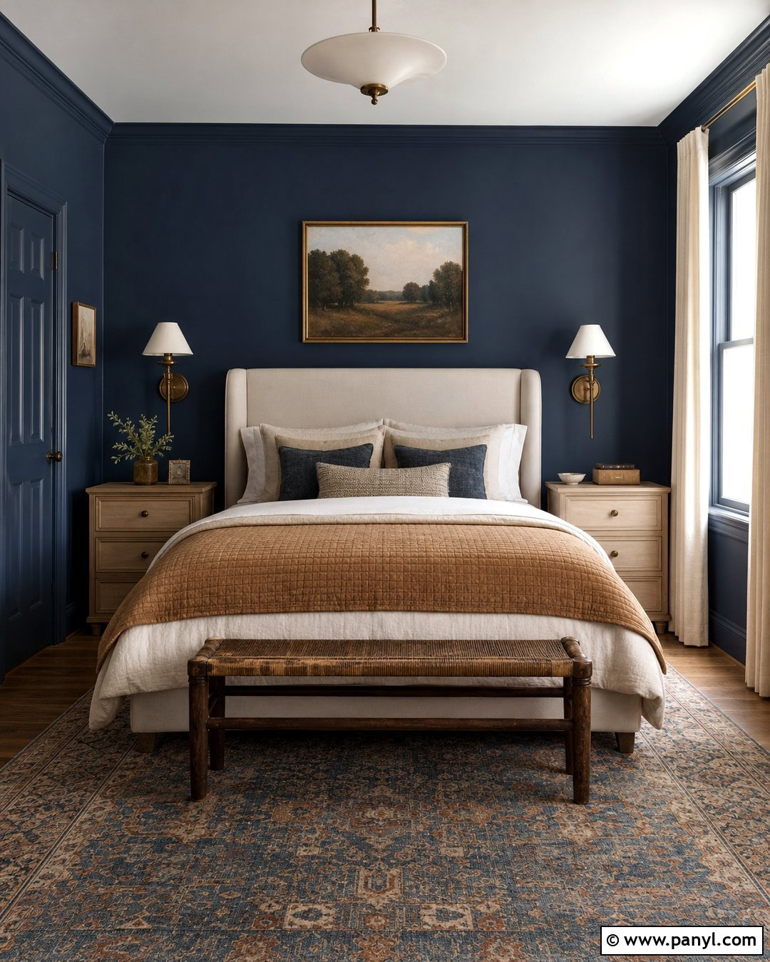 Deep Navy Wall Color - 35 Cozy Wall Colors
