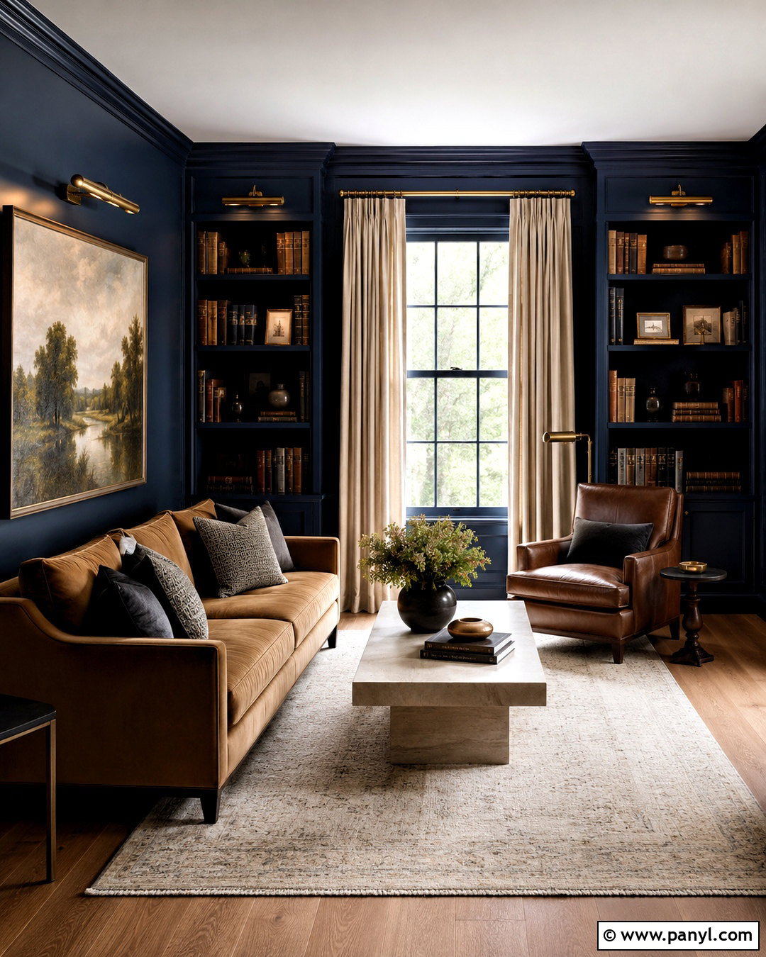 Deep Navy Wall Color - 20 West Facing Wall Colors