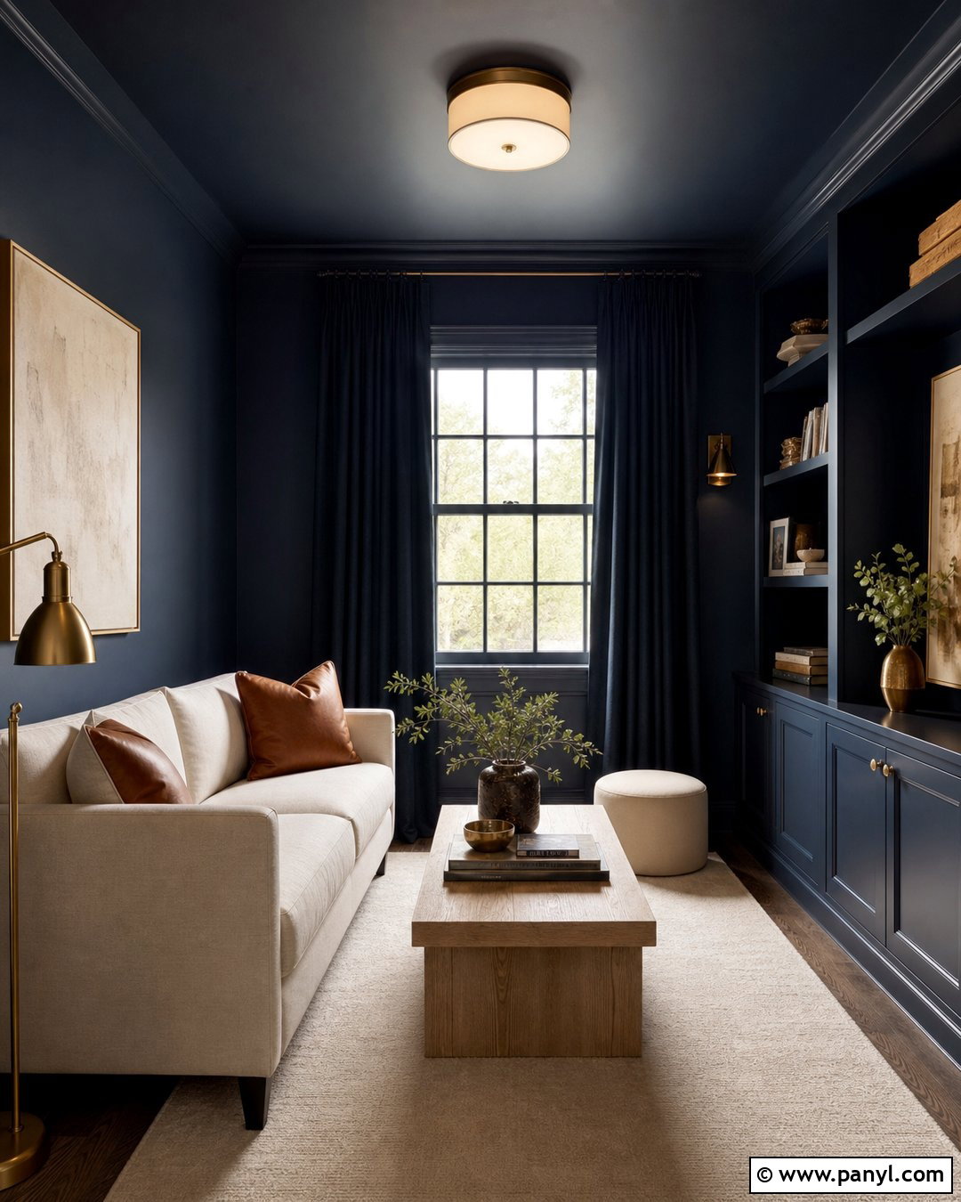 Deep Navy Wall Color For Small Living Room - 30 small room wall color ideas