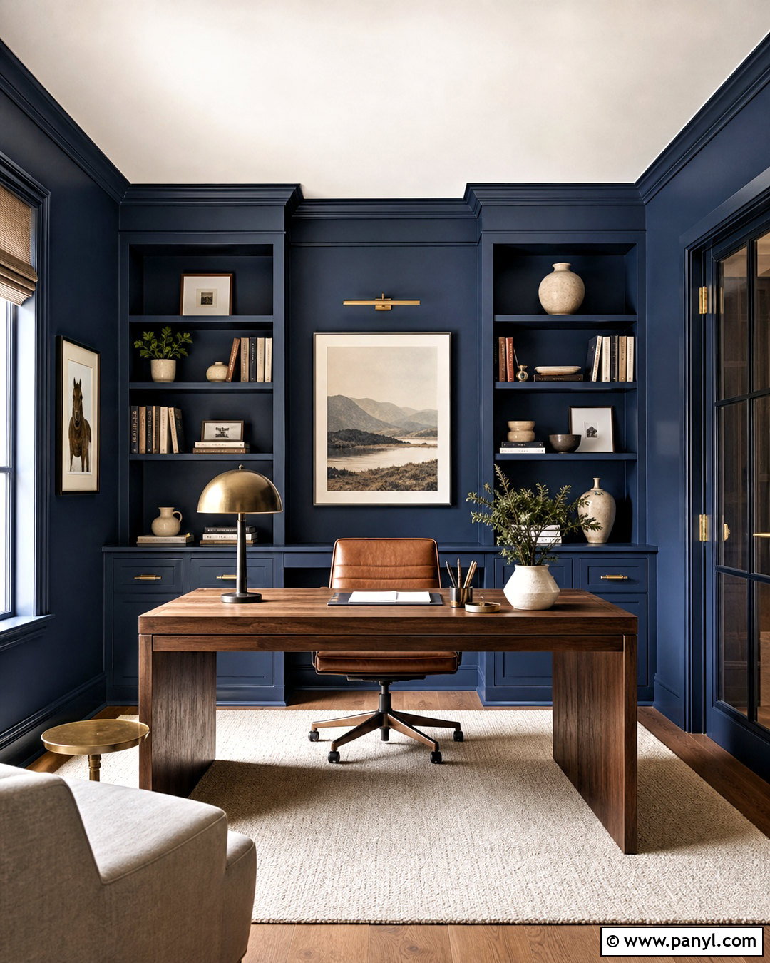 Deep Navy Wall Paint - 20 wall painting colour ideas