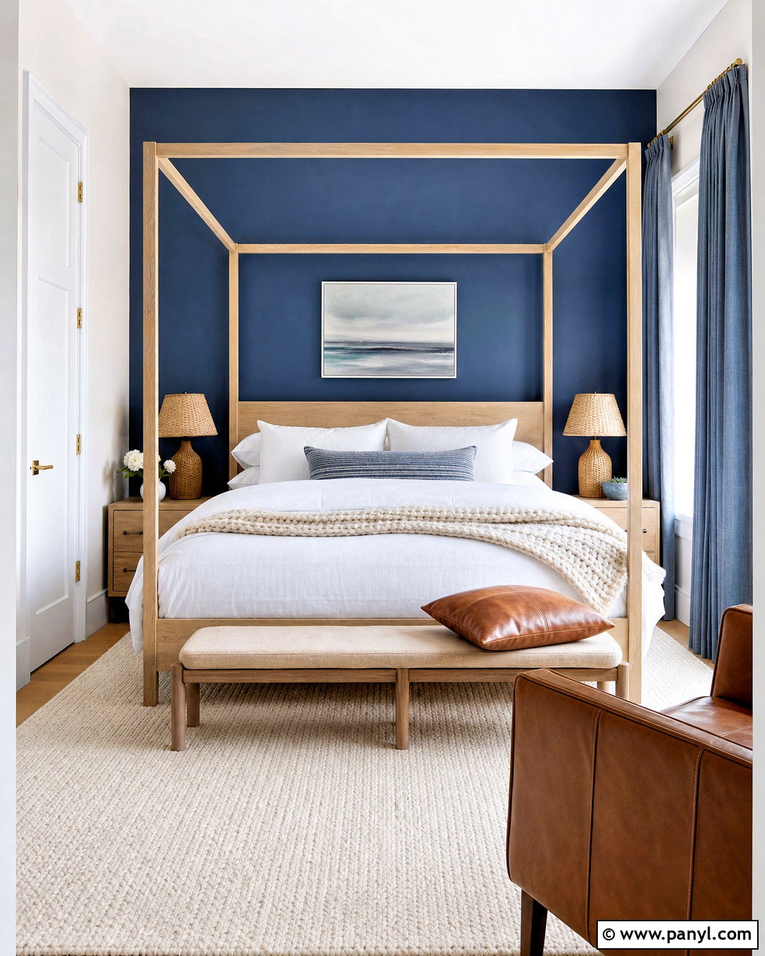 Deep Ocean Blue Paint Color - 20 beachy paint colors