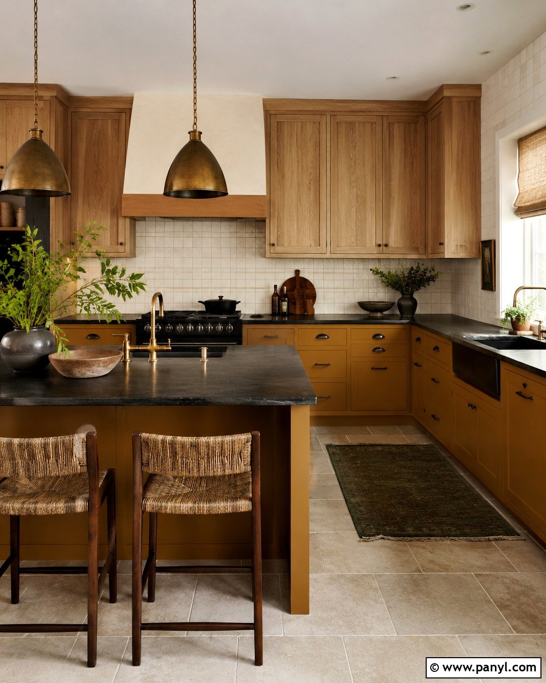 Deep Ochre Kitchen - 20 Rich Kitchen Colors