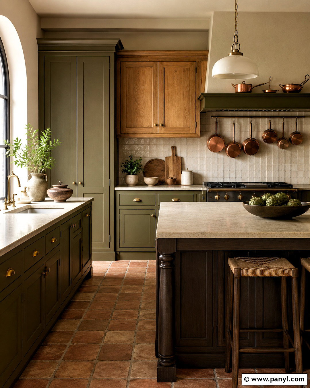 Deep Olive Kitchen Paint Color - 20 paint color trends