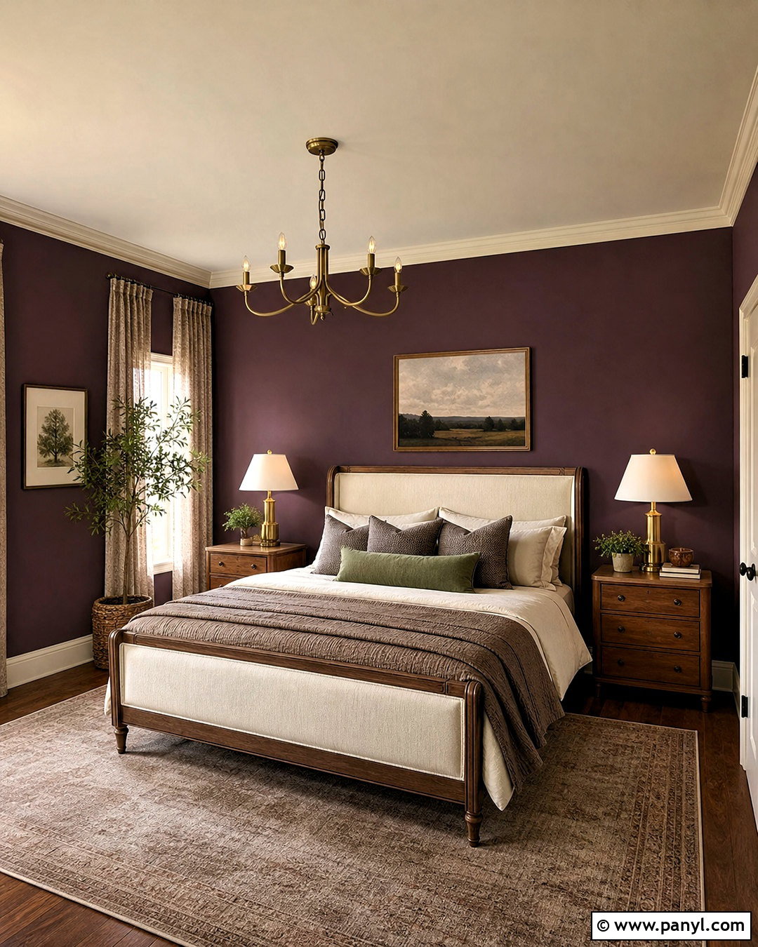 Deep Plum And Putty Interior Paint Scheme - 20 interior paint schemes