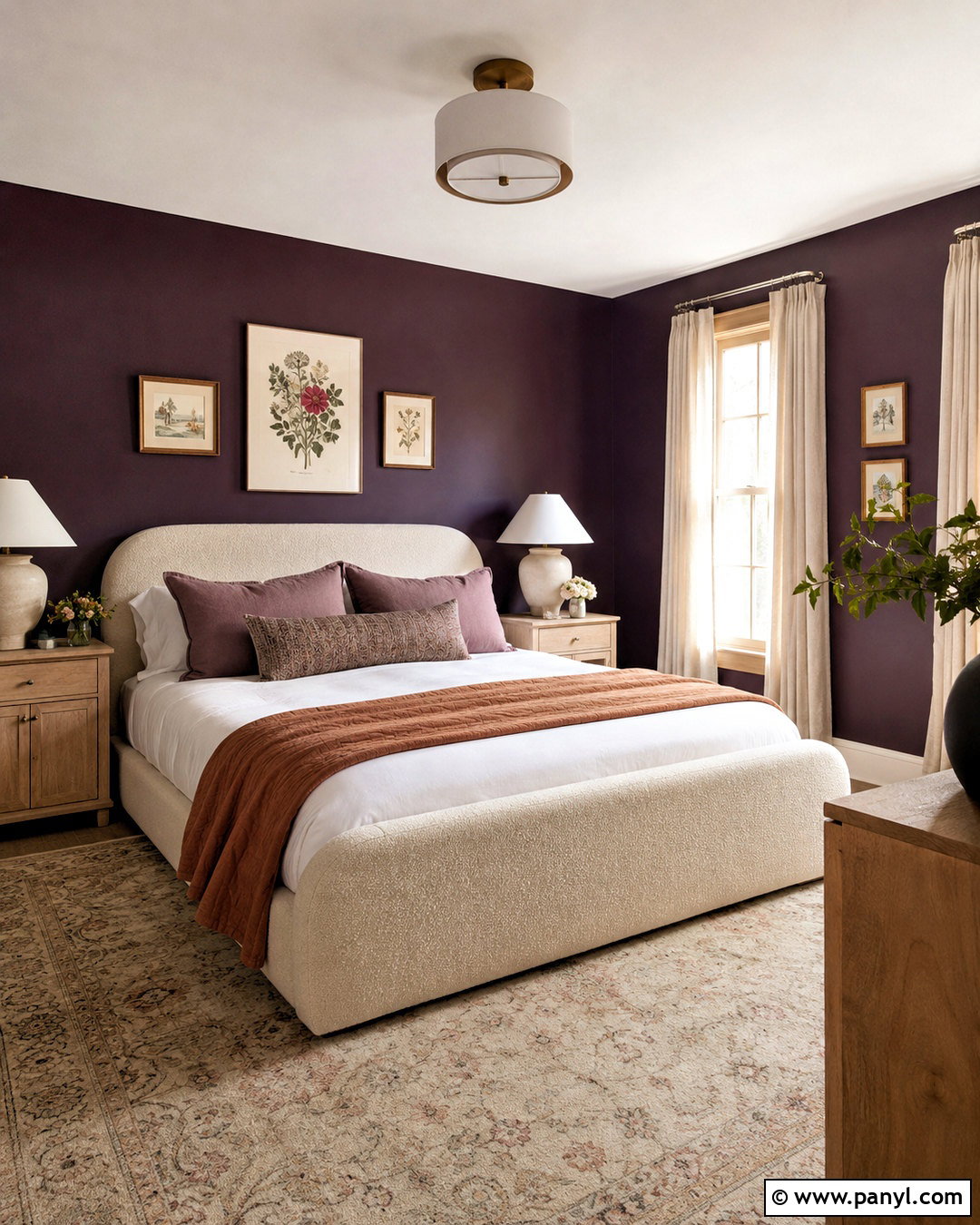 Deep Plum Bedroom Walls - 20 dark bedroom wall colors