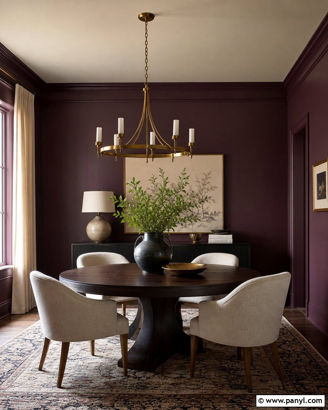 Deep Plum Dining Room Walls - 25 Room Wall Paint Colors