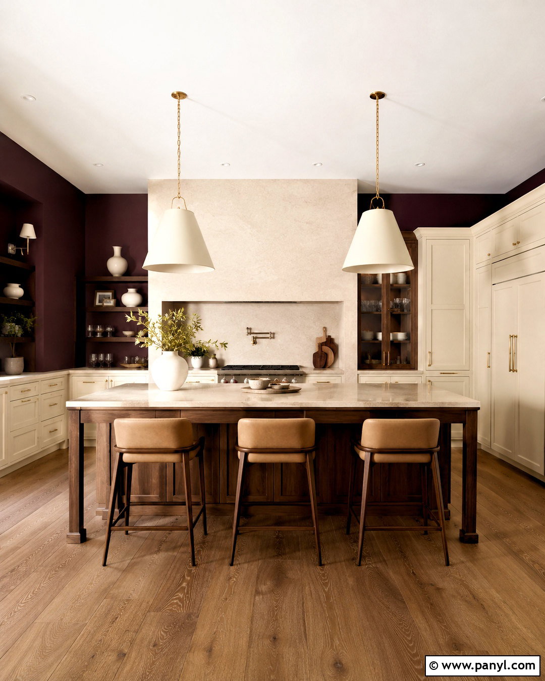 Deep Plum Kitchen Walls - 40 kitchen colors for walls