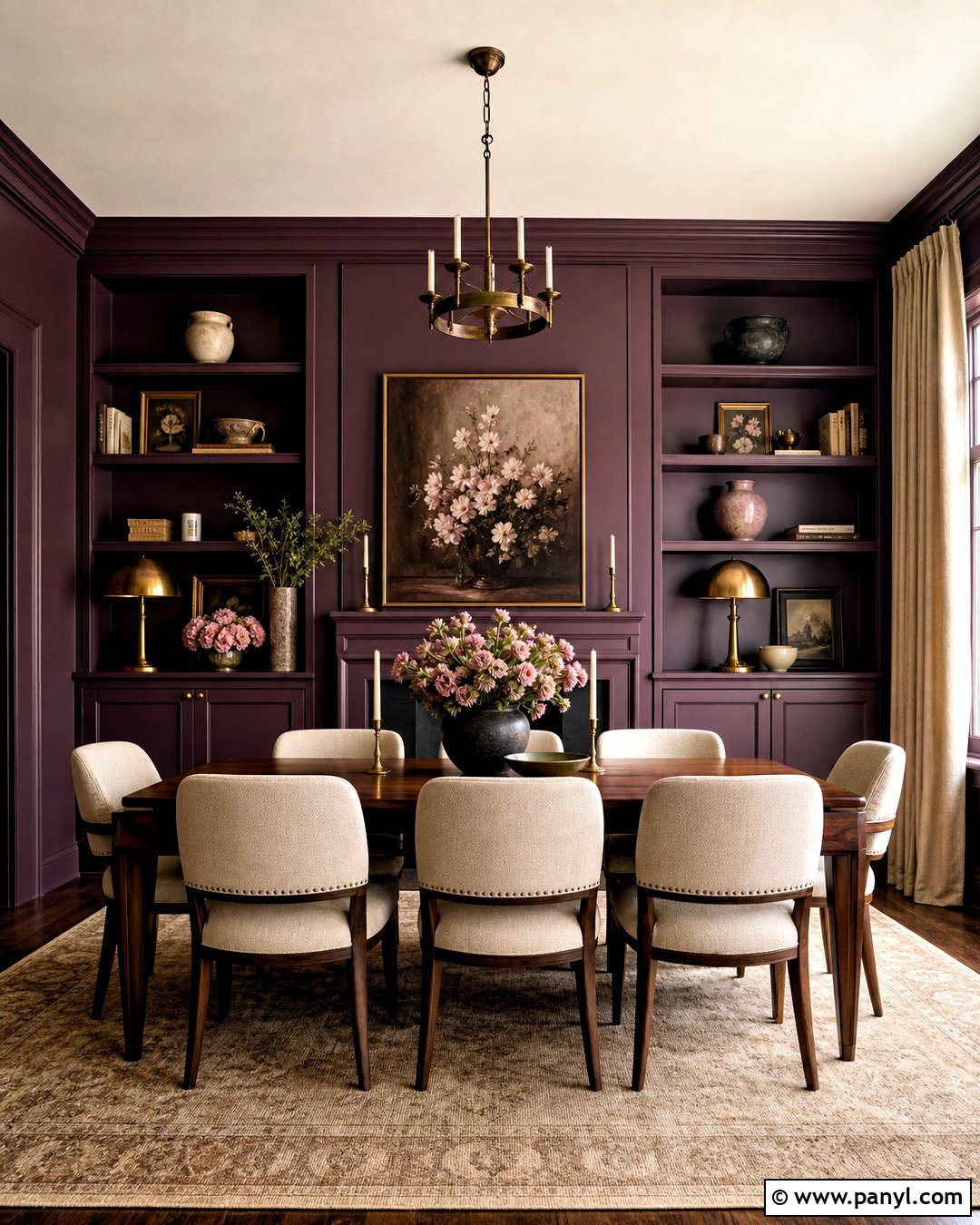 Deep Plum Room - 20 colors to paint your room ideas