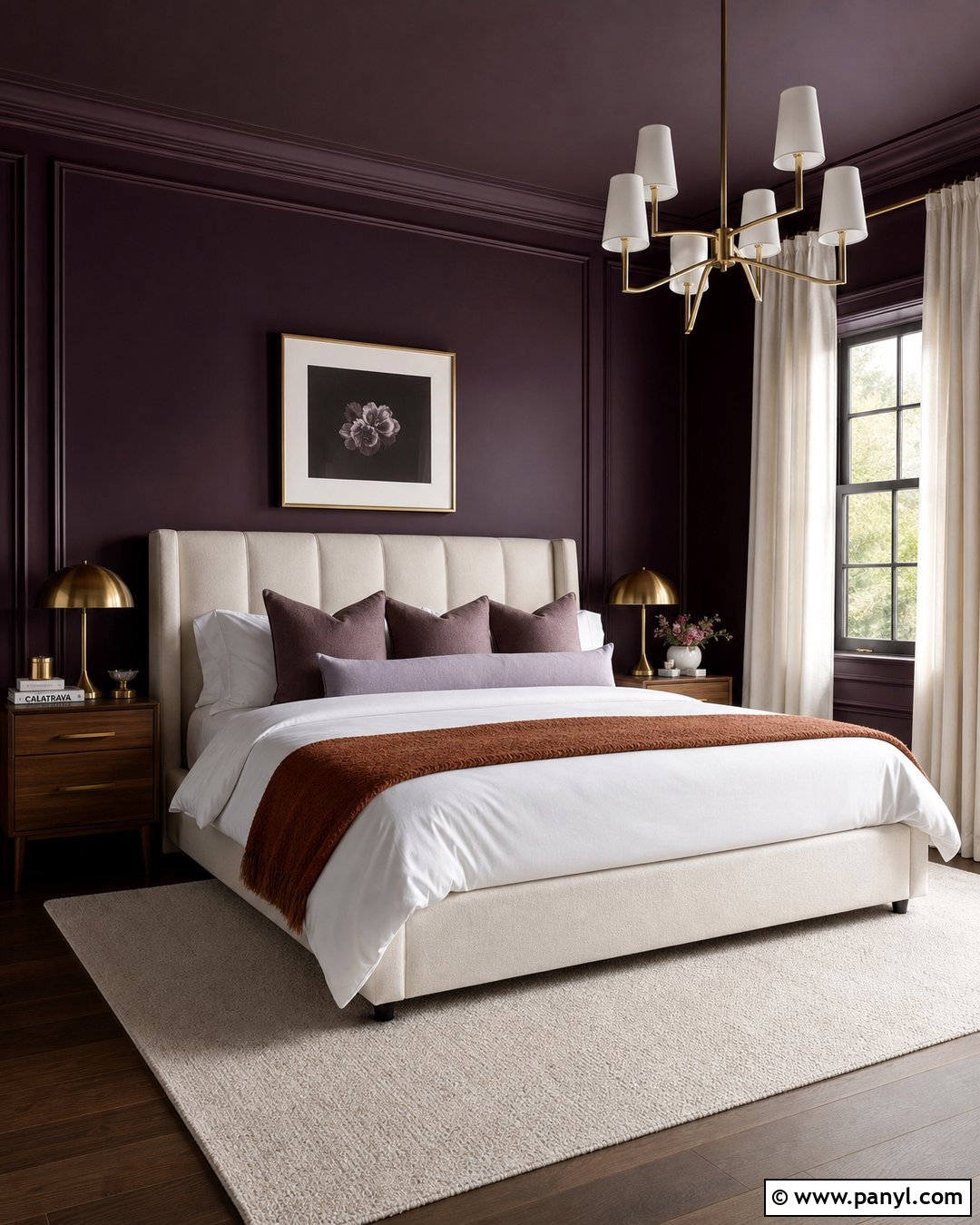Deep Plum Skirting And Walls - 25 Skirting Same Colour As Walls