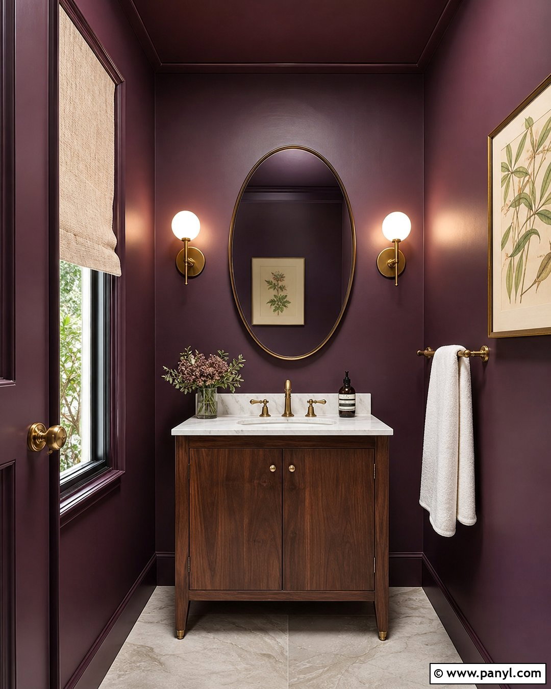 Deep Plum Wall Color - 50 wall color ideas
