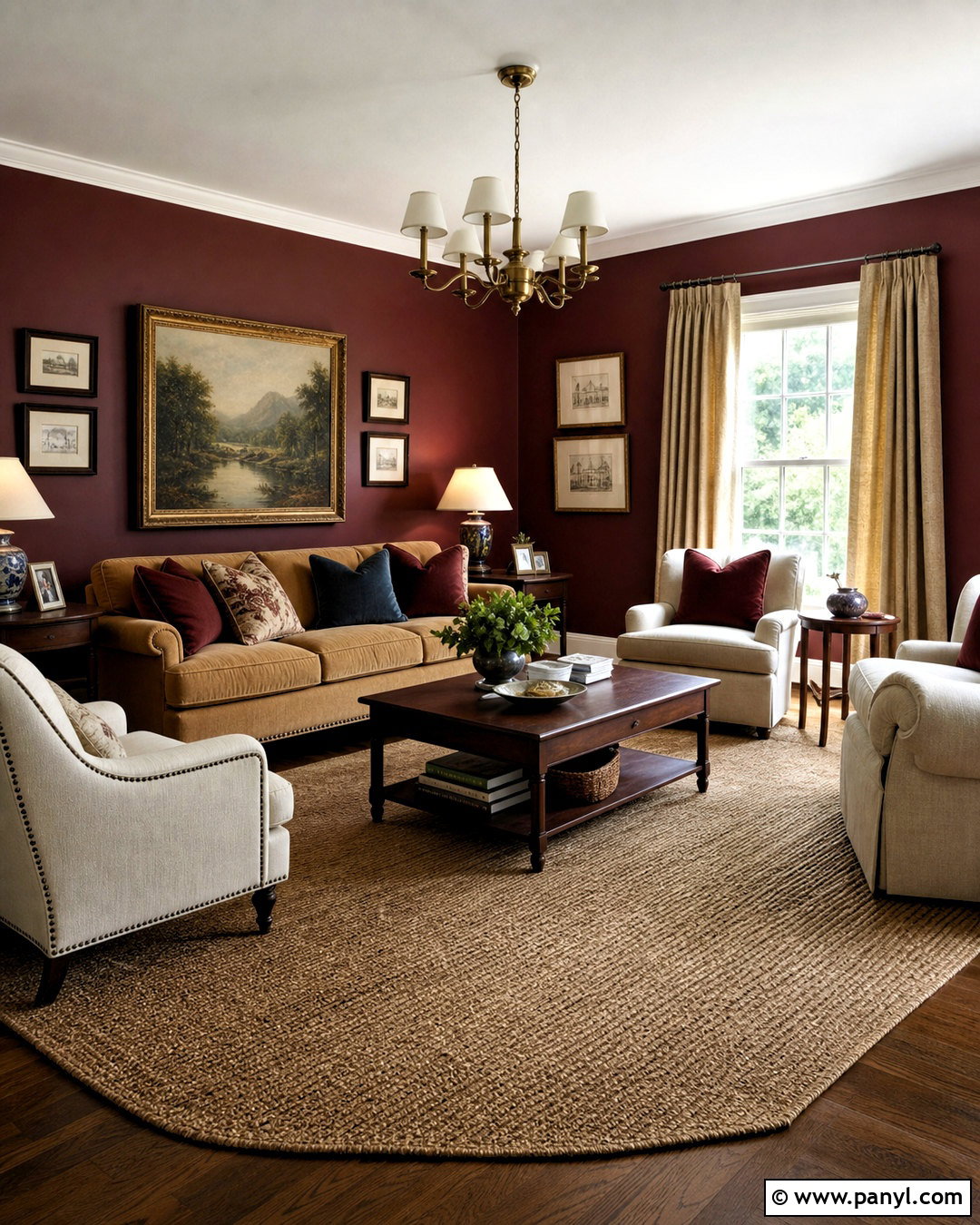 Deep Red Sitting Room Color Scheme - 20 sitting room ideas color schemes