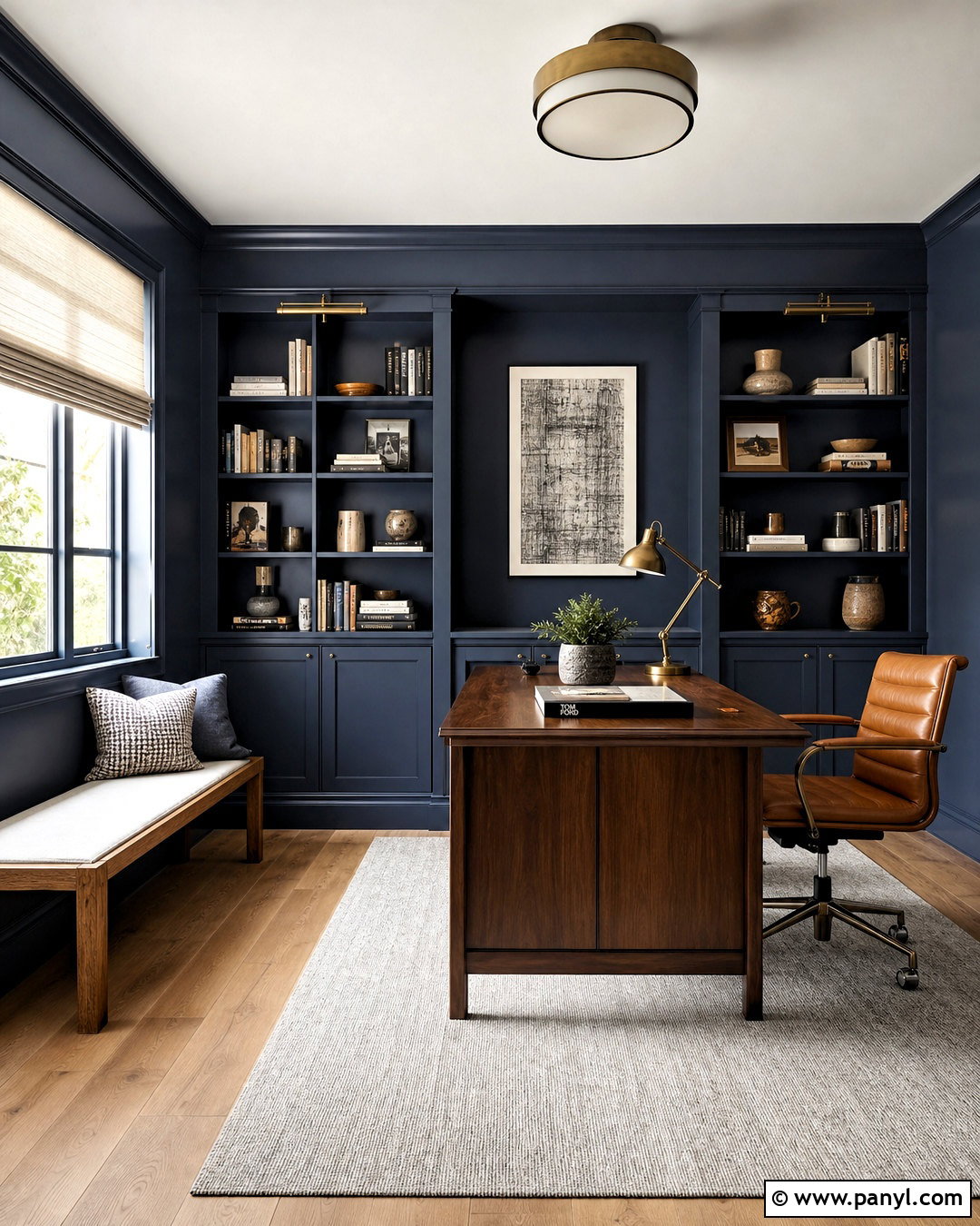 Deep Slate Blue Wall Paint - 20 dark wall paint colors
