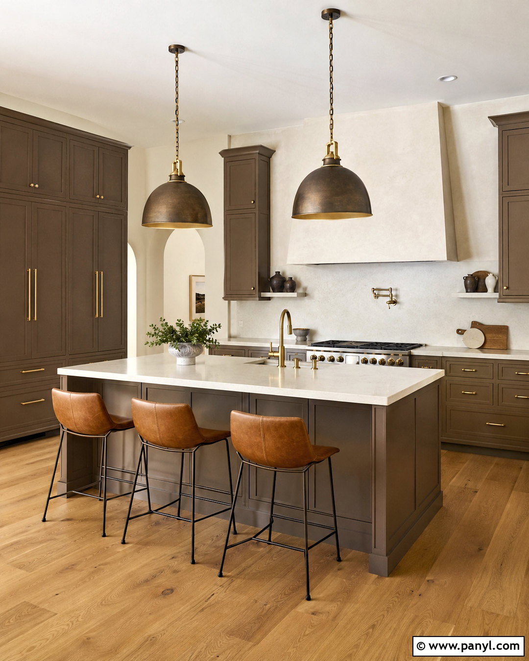 Deep Taupe Kitchen Cabinets - 20 neutral kitchen cabinet colors