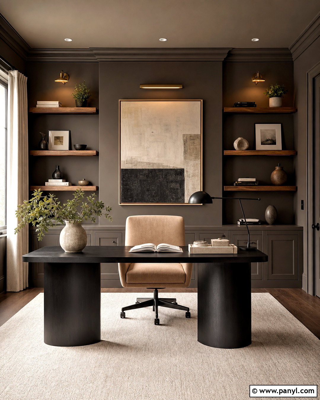 Deep Taupe Office Paint - 20 moody office paint colors