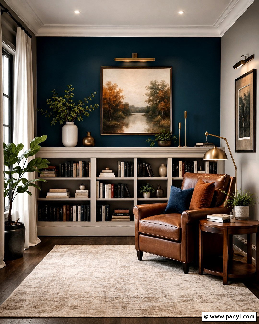 Deep Teal Accent Wall - 20 Accent Wall To Go With Gray Walls