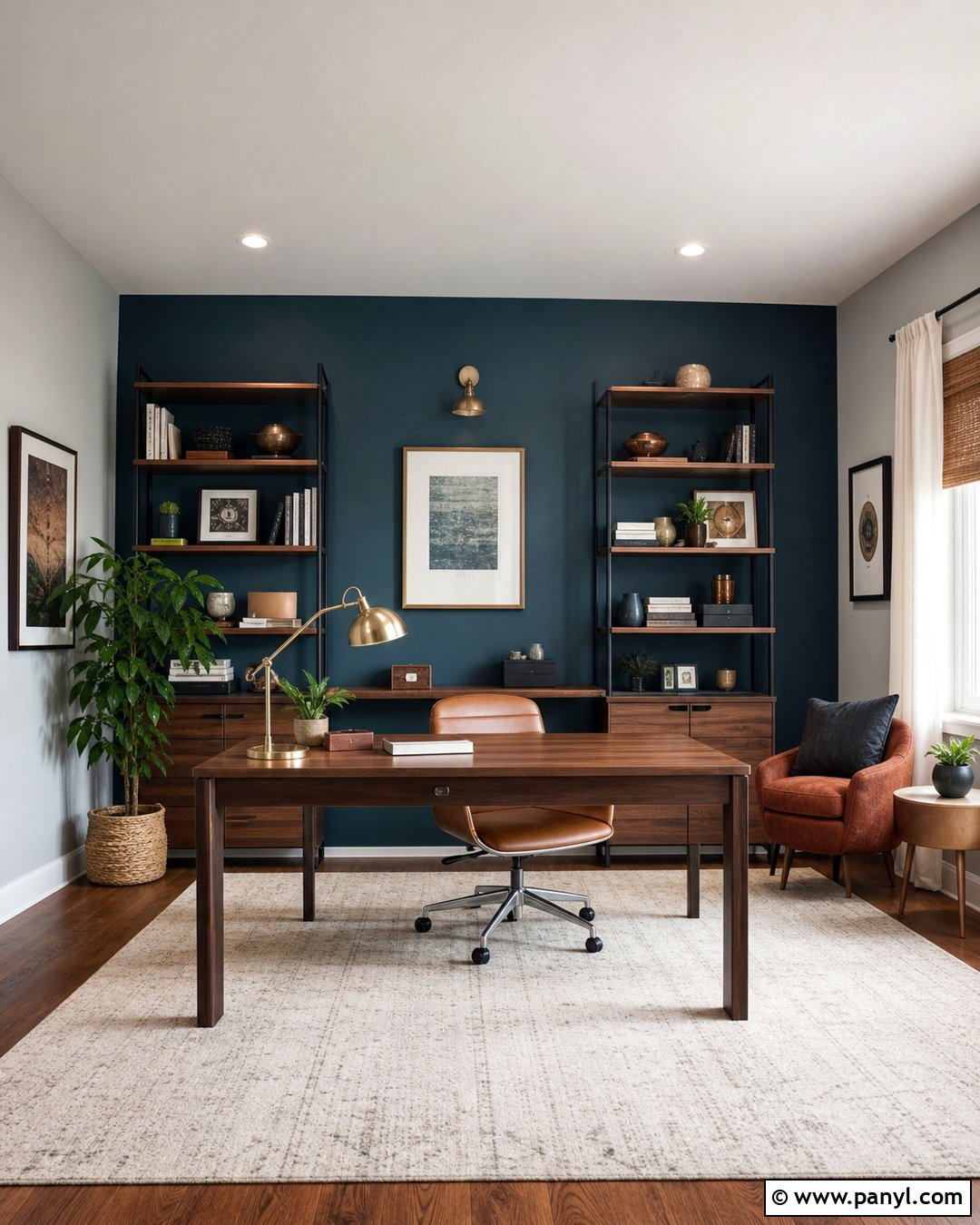 Deep Teal Accent Wall - 30 accent wall paint colors
