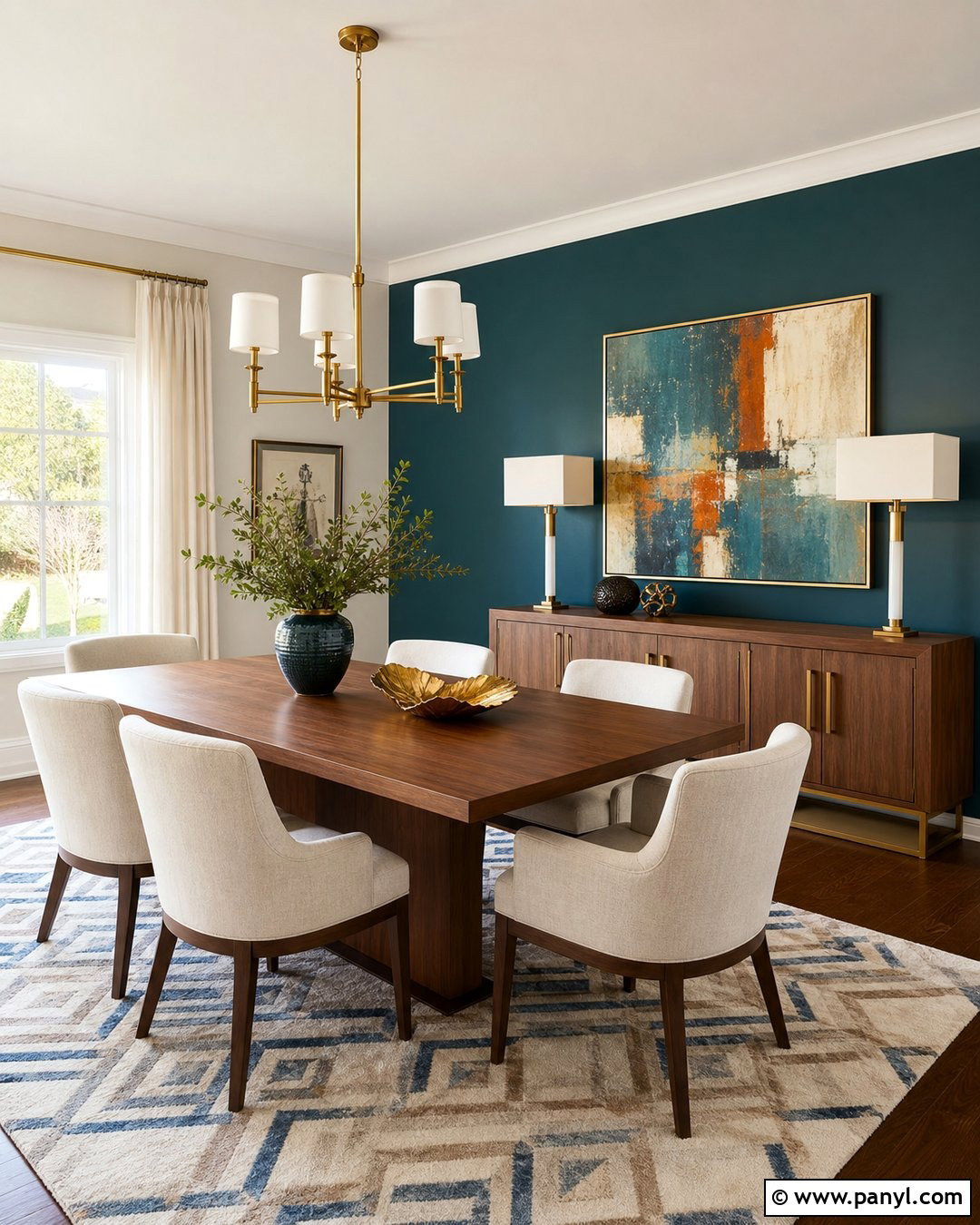 Deep Teal Accent Wall - 30 Best Accent Wall Colors