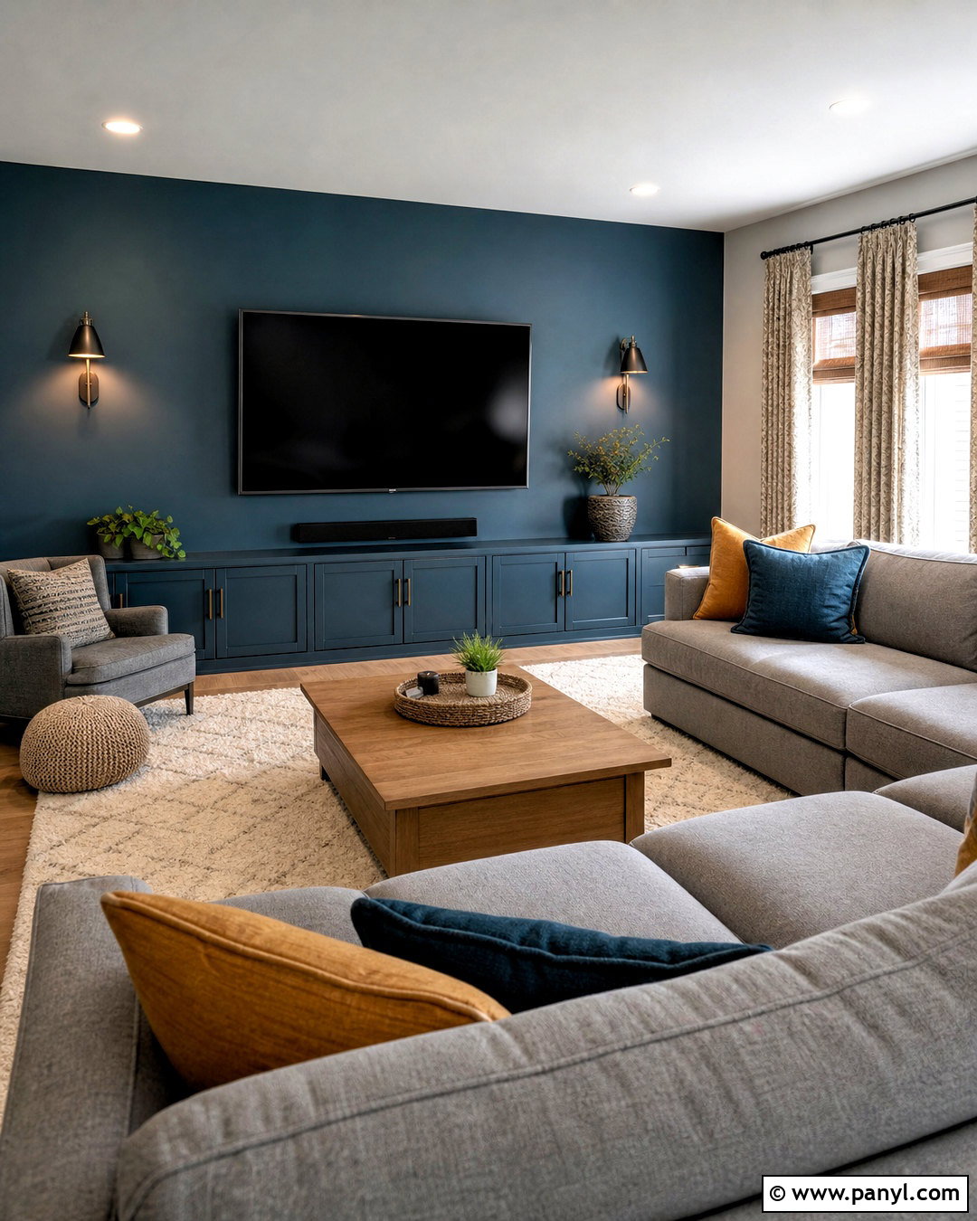 Deep Teal Accent Wall - 20 accent wall colors
