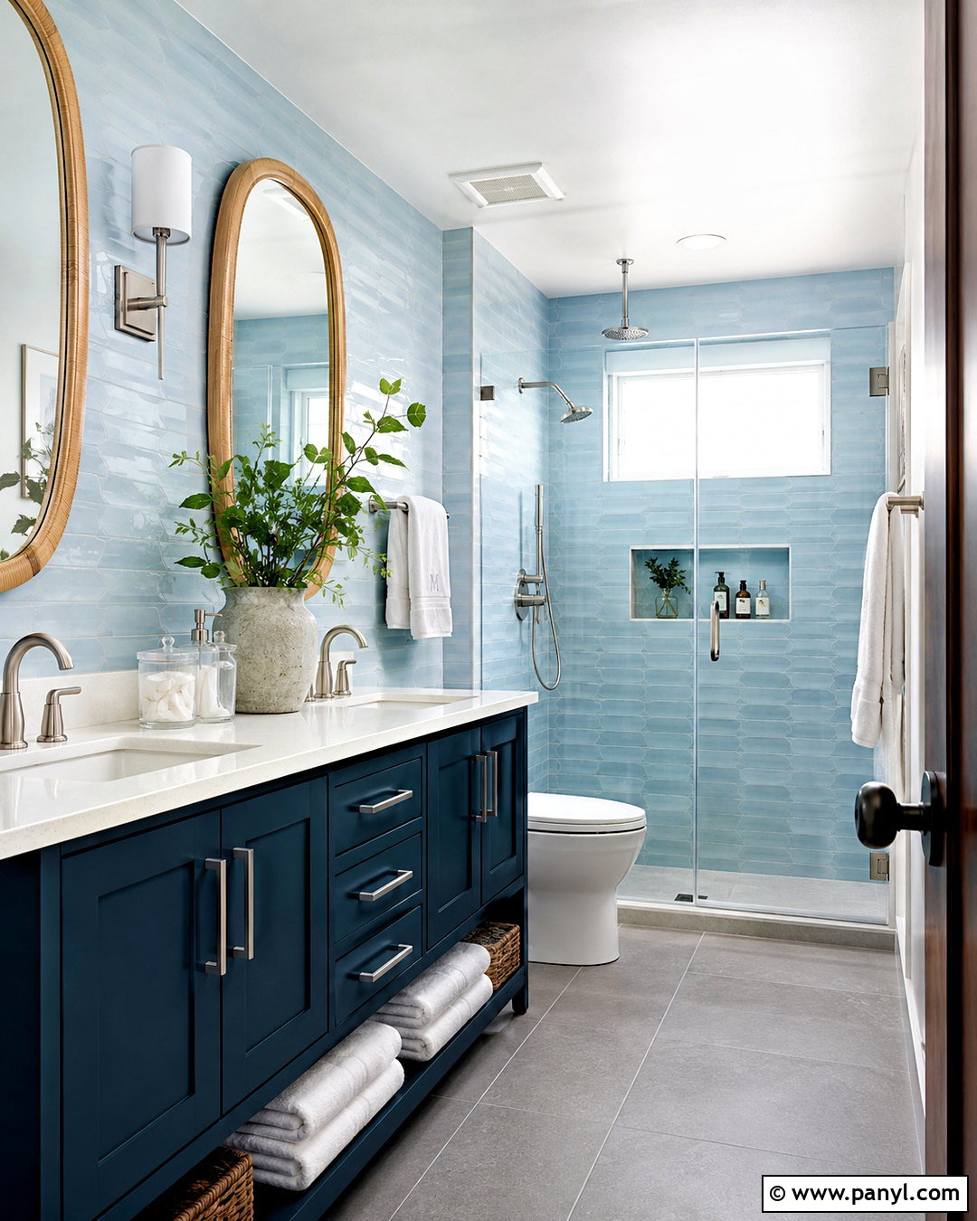 Deep Teal And Powder Blue Bathroom - 20 deep teal color palette ideas