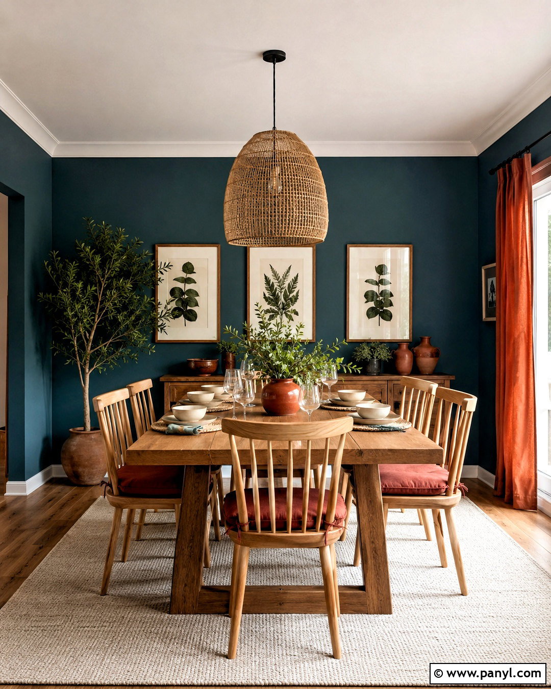 Deep Teal And Terracotta Dining Room - 20 deep teal color palette ideas
