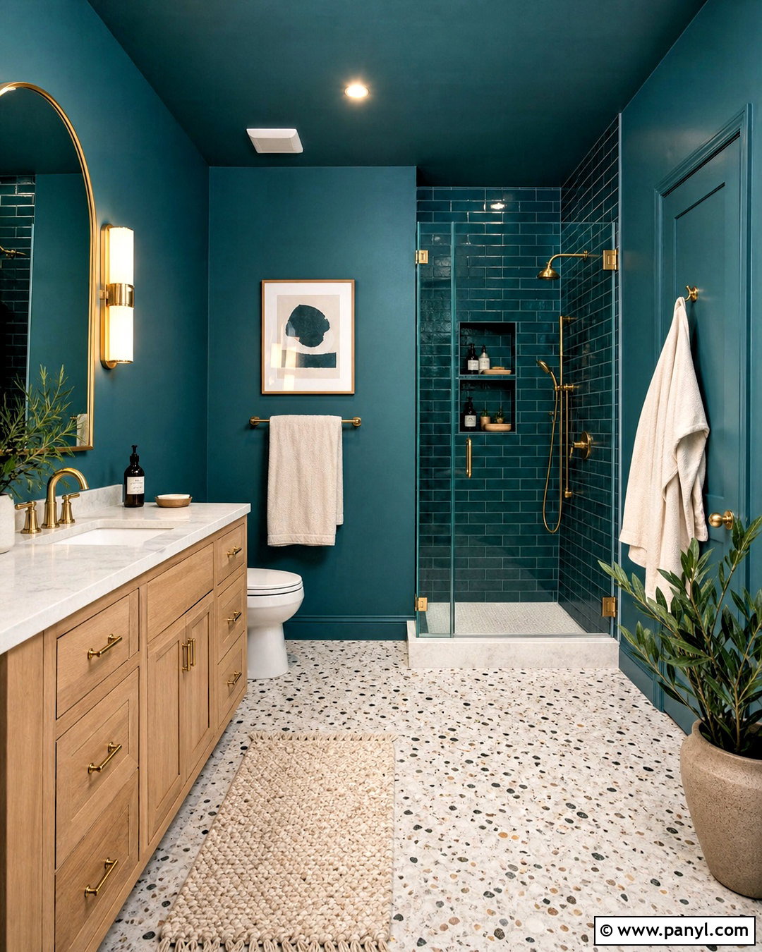 Deep Teal Bathroom Paint - 20 moody bathroom paint colors