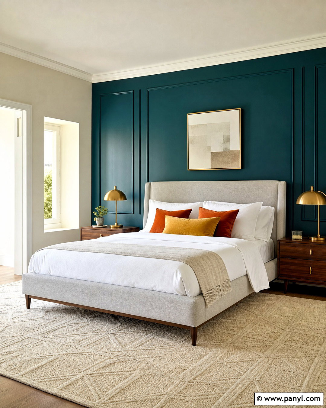 Deep Teal Bedroom Accent Wall - 20 bedroom accent wall ideas paint colors