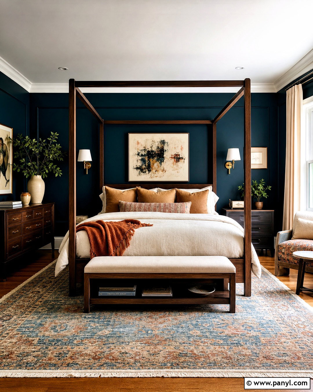 Deep Teal Bedroom Accent Wall - 20 bedroom accent wall paint colors